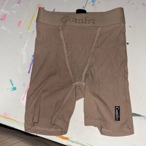 Comfrt Women's Tan Pajama Shorts